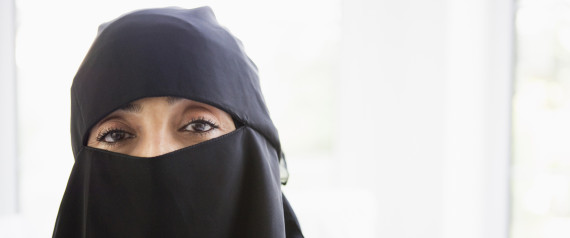 Portrait of a middle eastern woman wearing a black