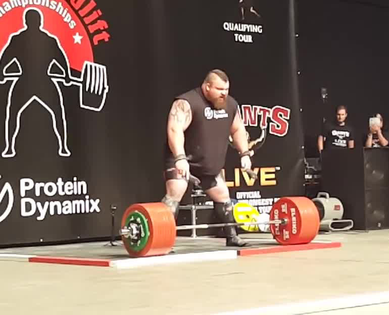 GRABS - Eddie Hall deadlift 500k