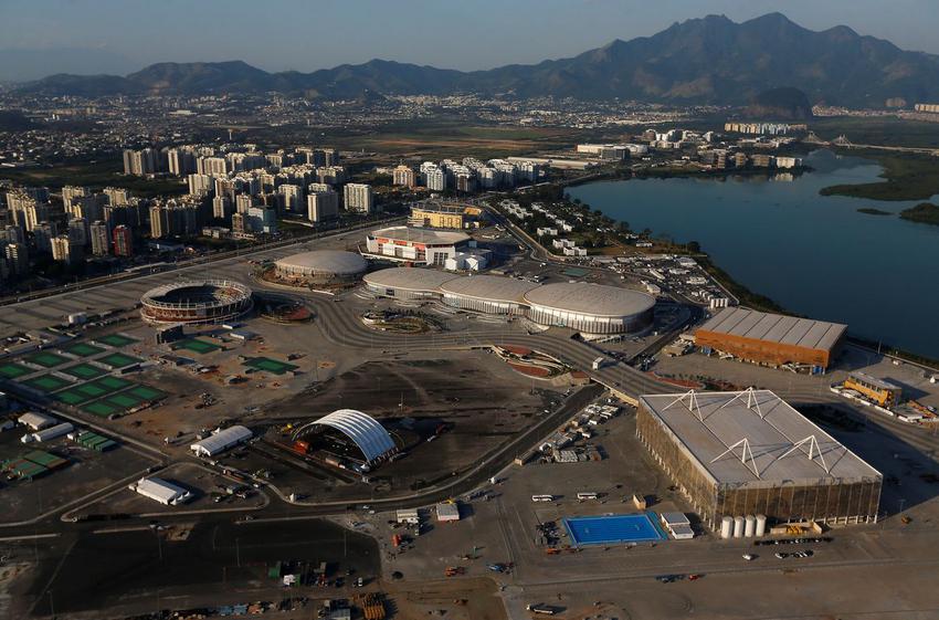 An aerial view of the 2016 Rio Olympics Park in Rio de Janeiro, Brazil, April 25, 2016.  REUTERS/Ricardo Moraes