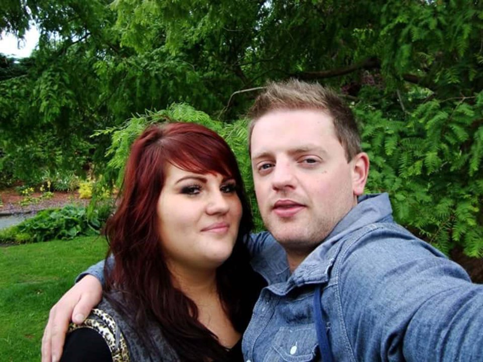 PIC FROM MERCURY PRESS (PICTURED: AMANDA LEDGAR, 26, WITH HER PARTNER MARK WHITAKER, 34) A butcher has revealed a picture of what he claims is the ghost of a little girl wearing Georgian-period clothing and bonnet in the grounds of a 900-year-old castle. Mark Whitaker, 34, had visited Skipton Castle, Yorks, with his partner Amanda Ledgar, who was pregnant at the time, and had been snapping away like usual all day. It was only when he got back home in Colne, Lancs, that the then dad-to-be and now dad-of-one, noticed the three-foot tall ghostly figure walking by the castle. The image shows a clear figure in a white floor length period dress and a bonnet that appears to float where her head would be - though the eerie child has no visible arms or neck. Mark claims the image still sends a shiver down his spine whenever he looks at it but has now revealed it to see what others think. SEE MERCURY COPY