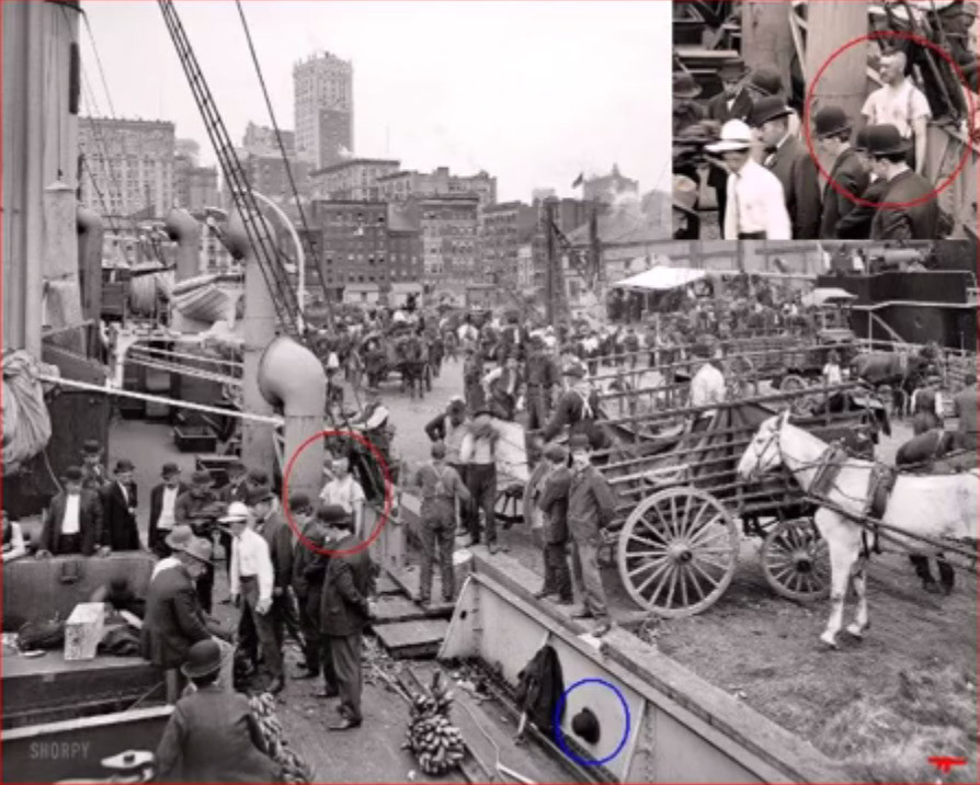 Grabs from a YouTube video entitled "Proof Of Time Travelers Found in Many Historical Records and Photographs."
