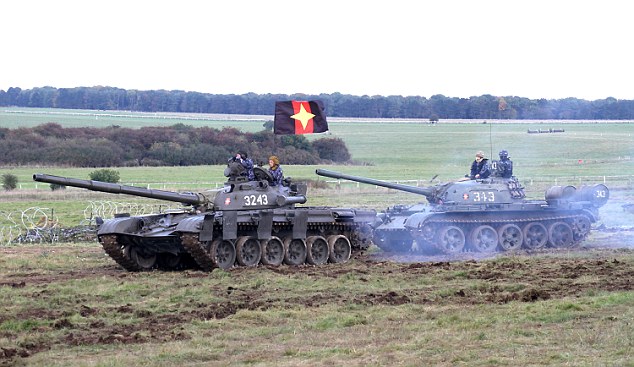 T55 and T72 tank used by the BDTL team at Warminsiter. Manned by UK forecs with modern Russian weapons.