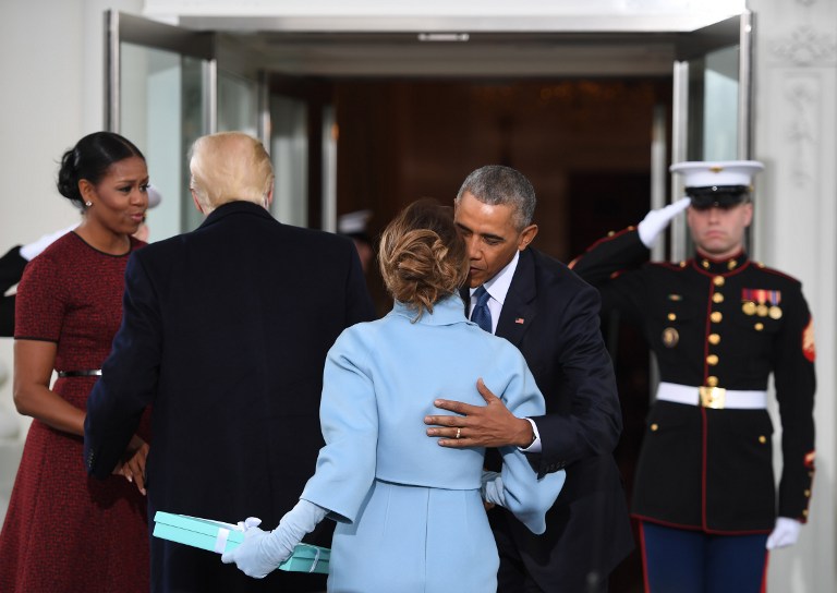 Donald And Melania Trump Arrive At White House