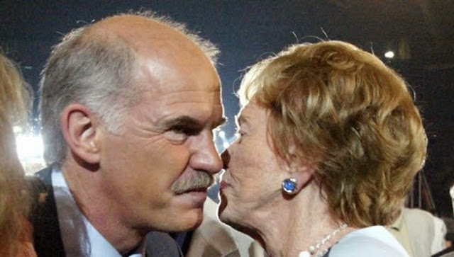 Αποτέλεσμα εικόνας για παπανδρέου γιώργος μαργαρίτα φαλτσιανί φωτο