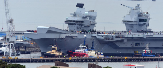 Navy's New Aircraft Carrier HMS Queen Elizabeth Starts Sea Trials