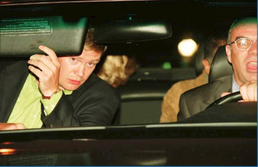 epa01137424 This photo made available late 2nd October 2007 by Britain's H.M. Coroner office showing Princess Diana turning to look out of the back window of the Mercedes she was travelling in with Dodi al Fayed in the early hours of 31 August 1997 moments before crashing. It was one of a number of pictures studied by jurors in the Princess Diana inquest at the High Courts in London 2nd October. In the never before published shot are also Dodi's bodyguard Travor Rees and driver Henri Paul. (PLEASE NOTE RESTRICTIONS)  EPA/CROWN COPYRIGHT RESERVED UK AND IRELAND OUT NO MAGS NO SALES NO ARCHIVE - PHOTOGRAPH CANNOT BE STORED OR USED FOR MORE THAN 14 DAYS AFTER THE DAY OF TRANSMISSION EDITORIAL USE ONLY