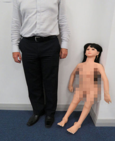 A lifelike child sex doll imported from China by David Turner is seen in an image handed out by the National Crime Agency after he was convicted of importing a similar doll in what police said was a landmark case in the fight against a new form of sex crime against children, in Britain July 31, 2017. National Crime Agency handout via REUTERS    THIS IMAGE HAS BEEN SUPPLIED BY A THIRD PARTY. IT IS DISTRIBUTED, EXACTLY AS RECEIVED BY REUTERS, AS A SERVICE TO CLIENTS   FOR EDITORIAL USE ONLY. NO RESALES. NO ARCHIVES