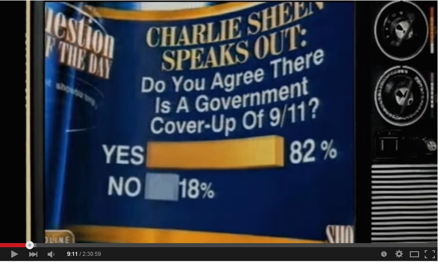 9-11 οmissions 40 - Charlie Sheen do you agree there is a goverment cover-up of 9 11