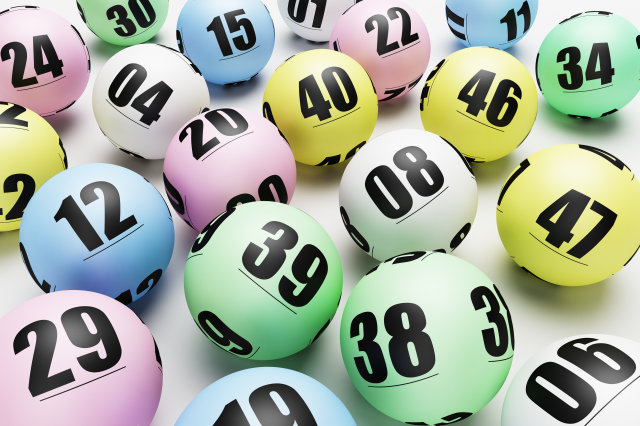 Multicoloured lottery or bingo balls
