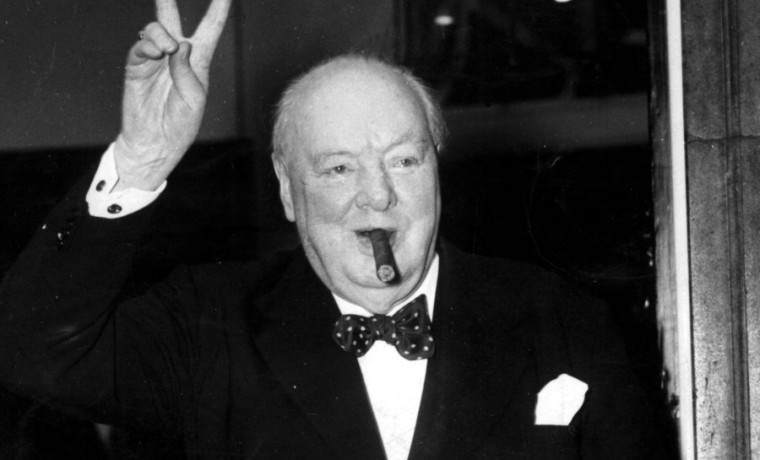 PAP01 - 20021125 - LONDON, UNITED KINGDOM :(FILES) A September 1954 file photo of former British Prime Minister Sir Winston Churchill who was Sunday November 24 2002, named the greatest Briton of all time, in a nationwide poll that attracted well over one million votes. Participants in the BBC's Great Britons survey voted the second World War leader top of the list of the country's 100 most significant individuals, gaining 447,423 votes, beating his nearest rival engineer, Isambard Kingdom Brunel by more than 56,000 votes.