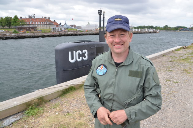 COPENHAGEN,DENMARK - MAY 31:   Peter Madsen in front of his submarine UC3 Nautilus on May 31, 2017 in Copenhagen, Denmark. Peter Madsen is a Danish inventor who built his own sea-worthy submarine called Nautilus. In August 2017 Swedish journalist Kim Wall disappeared from his vessel after boarding to write a feature on the inventor.  Her dismembered corpse was found in the sea weeks later.  Peter Madsen stands trial for her murder beginning 8th March 2018. (Photo by  Mikko Suominen/Getty Images)