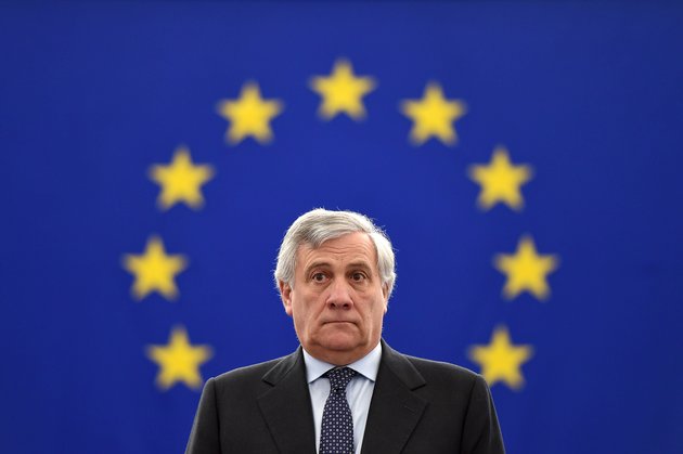 President of the European Parliament Antonio Tajani looks on during a debate on the European Central Bank's annual report for 2016, at the European Parliament in Strasbourg, eastern France, on February 5, 2018.  / AFP PHOTO / FREDERICK FLORIN        (Photo credit should read FREDERICK FLORIN/AFP/Getty Images)