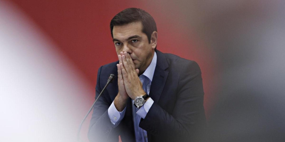 Leader of the Greek party SYRIZA Alexis Tsipras delivers a press conference during his visit to the 80th TIF. Thessaloniki, Greece on September 7, 2015. / ?????????? ????? ??? ???????? ??? ?????? ????? ?????? ???? ??? ???????? ??? ????????? ??? ???? 80? ???. ???????????, ?????? ???? 7 ??????????? 2015.