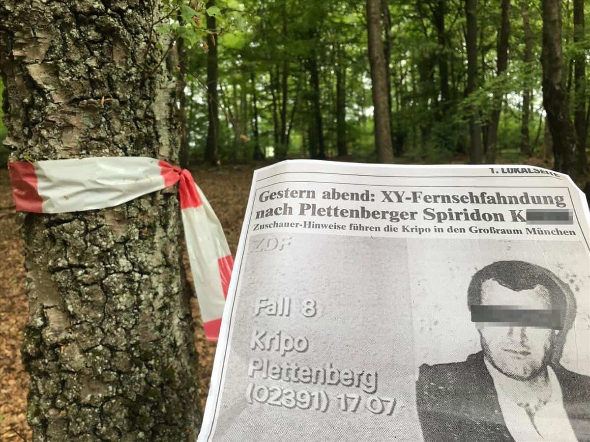 Ο Σπύρος Κώτσης 31 χρόνια πριν, ως ο ασύλληπτος δολοφόνος στη Γερμανία της 25χρονης Γαρυφαλλιάς Αλεξίου - το μαυρο στο προσωπο του δραστη  το βαλαν οι Γερμανοι