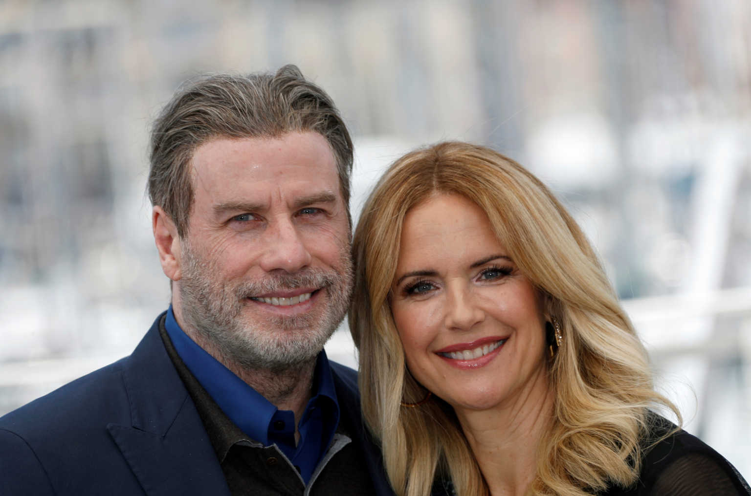 FILE PHOTO: 71st Cannes Film Festival - Photocall for the film Gotti - Cannes, France, May 15, 2018. Cast members John Travolta and Kelly Preston. REUTERS/Eric Gaillard/File Photo