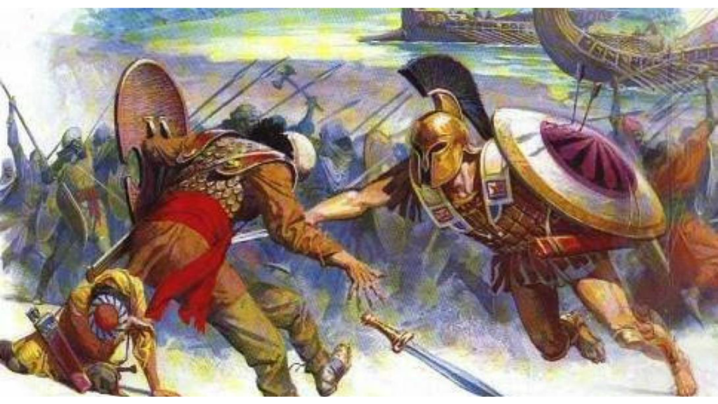 Марафонское сражение (490 год до н. э.).. Победа в марафонской битве. Марафонская битва в древней Греции. Марафонской битвы и греческого воина.
