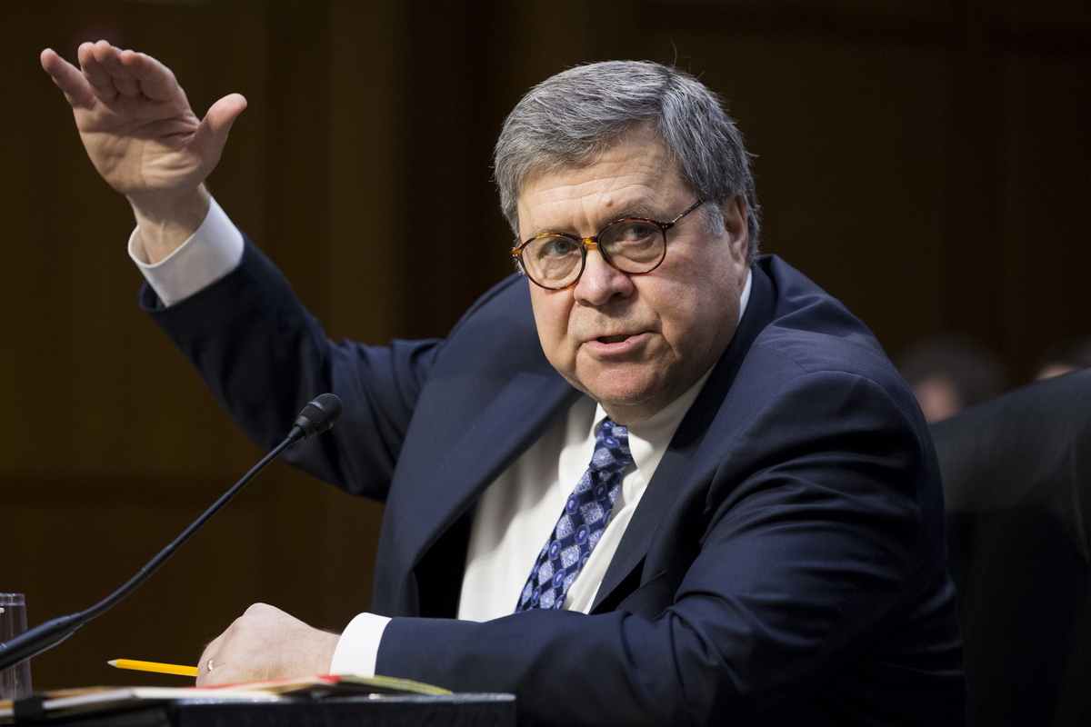 epa07287849 Attorney General nominee William Barr testifies before the Senate Judiciary Committee during his confirmation hearing on Capitol Hill in Washington, DC, USA, 15 January 2019. Barr, who was nominated by President Trump to replace the embattled Jeff Sessions, has assured members in private that it is in the best interests of everyone to let the Mueller probe finish it's work.  EPA/MICHAEL REYNOLDS
