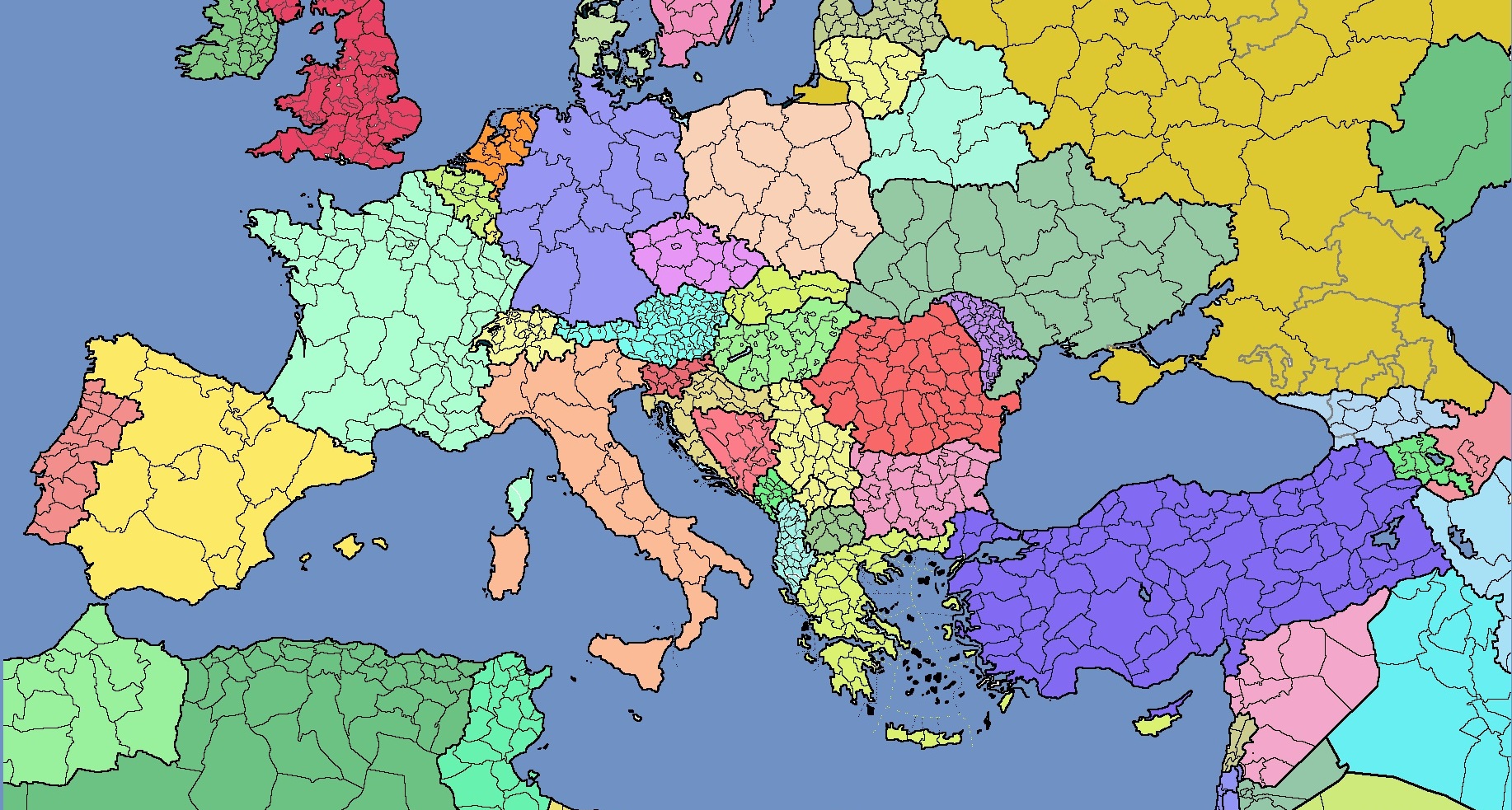 Карта европы 1920x1080