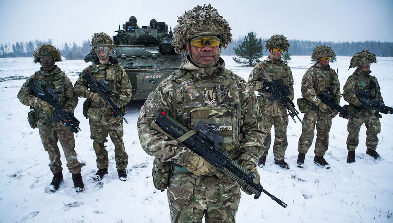 British troops in Estonia as part of eFP