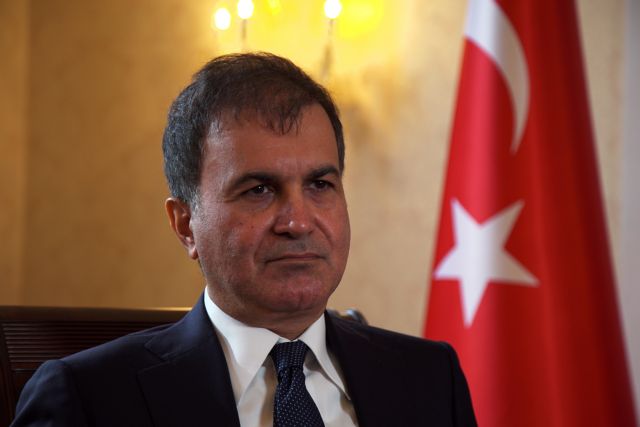 Turkey's European Union Affairs Minister Omer Celik speaks during an interview with Reuters at the Turkish Embassy in London, Britain, September, 14, 2017. REUTERS/Will Russell