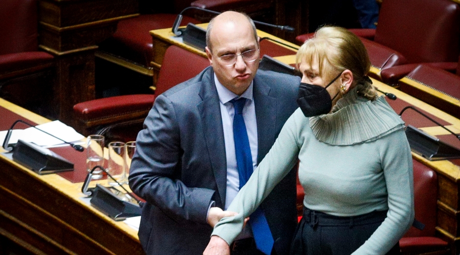 Συζήτηση στην Ολομέλεια της Βουλής, των άρθρων και του συνόλου του σχεδίου νόμου: "Διαδικασία άρσης του απορρήτου των επικοινωνιών, κυβερνοασφάλεια και προστασία προσωπικών δεδομένων πολιτών", Πέμπτη 8 Δεκεμβρίου 2022.
(ΚΟΝΤΑΡΙΝΗΣ ΓΙΩΡΓΟΣ /EUROKINISSI)