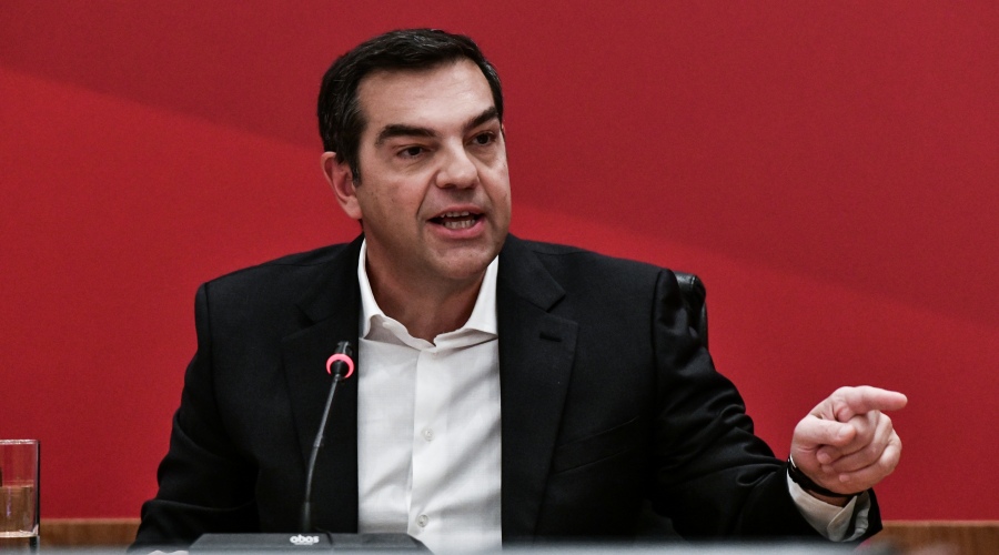 Συνέντευξη τύπου του προέδρου του ΣΥΡΙΖΑ - Προοδευτική Συμμαχία, Αλέξη Τσίπρα στο Ζάππειο για τον σχεδιασμό του κόμματος ενόψει της προεκλογικής περιόδου, Τρίτη 31 Ιανουαρίου 2023.
(ΤΑΤΙΑΝΑ ΜΠΟΛΑΡΗ/EUROKINISSI)